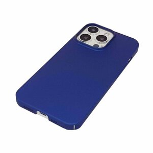 iPhone 13 Pro Max ジャケット シンプル 無地 プラスチックハード アイフォン アイホン 13 プロ マックス ケース カバー ネイビー 紺色