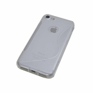 iPhone SE(第3世代/第2世代)/8/7 ジャケット S模様 S型デザイン TPU アイフォン SE3 アイホン SE2 ケース カバー クリア 透明