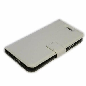 iPhone XR 手帳型 スタンド カードホルダー シンプル 無地 フェイクレザー 合皮革 アイフォン XR アイホン XR ケース カバー ホワイト 白色
