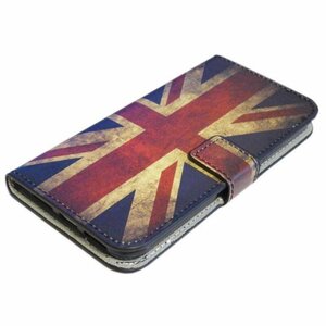 iPhone XS/X 手帳型 スタンド カード入れ ビンテージ国旗 古風 PU アイフォン X アイホン XS ケース カバー ユニオンジャック イギリス国旗