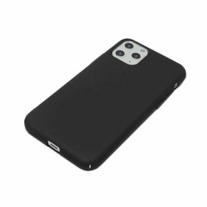 iPhone 11 Pro Max アイフォン アイホン 11 プロ マックス ジャケット シンプル 無地 プラスチックハード ケース カバー ブラック 黒色