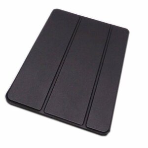 iPad Pro 11インチ (第2/3/4世代) 2020/21/22年 アイパッド プロ 11 三つ折りスタンド フリップ PU/PC ハードケース カバー ブラック 黒色