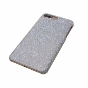 iPhone 8 Plus/iPhone 7 Plus アイフォン アイホン プラス キラキラ ラメ プラスチック 煌びやか 目立つ ケース カバー シルバー 銀色