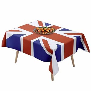 イギリス国旗 テーブルクロス デスクカバー 家庭用 業務用 カフェ レストラン 喫茶店 140cm×180cm 長方形 ユニオンジャック XL