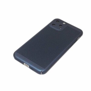 iPhone 11 Pro Max 11 プロ マックス ジャケット メッシュ 網目模様 プラスチックハード アイフォン アイホン ケース カバー ネイビー 紺色