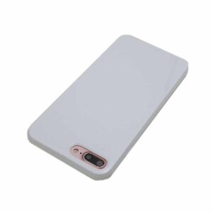 iPhone 8 Plus/iPhone 7 Plus アイフォン アイホン プラス ジャケット シンプル 無地 光沢 TPU ソフト ケース カバー ホワイト 白色