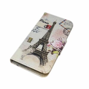 iPhone XR アイフォン XR アイホン XR 手帳型 スタンド カードいれ 絵画絵柄 ヨーロッパ風景 PU ケース カバー パリ エッフェル塔