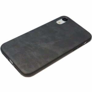 iPhone XR アイフォン XR アイホン XR ジャケット 壁岩柄 岩石柄 TPU ケース カバー グレー 灰色