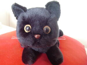 黒ネコ　ぬいぐるみ　オルゴール　曲♪TSUNAMI♪　オルゴール堂　★新品・美品・タグ付き★　黒猫　CAT　オルゴール