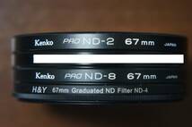 [67mm] Kenko PRO ND-2 / 8 H&Y Graduated ND-4 減光フィルター 880円/枚_画像1