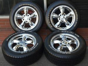 15インチ ラディアンス 15X6.0J PCD 114.3 5穴 +43 BFグッドリッチ Radial T/A 205/60R16 タイヤ付き中古セット　