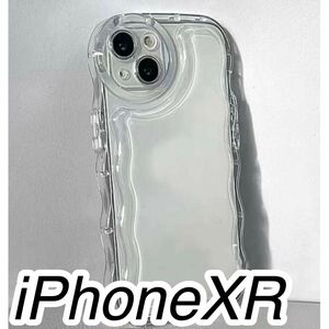 iPhoneXRケース プクプク クリアケース クリア　透明