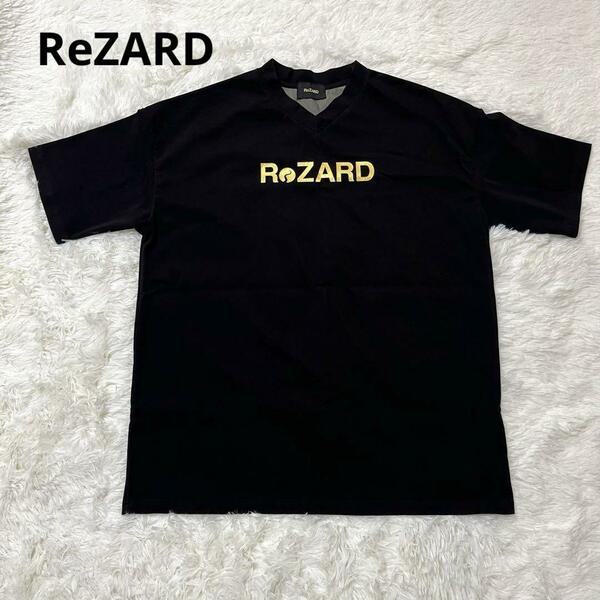 【良品】　ReZARD リザード　Vネック　Tシャツ　 Mサイズ　ブラック