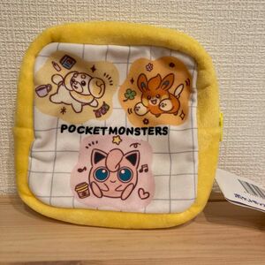 ポケットモンスタースクエアポーチ　Joyfuldays パモ　パピモッチ　プリン