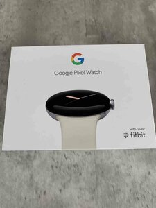 【美品】Google グーグル/Pixel Watch/Polished Silver ステンレスケース/GA03182-TW/Chalk アクティブバンド【送料無料】