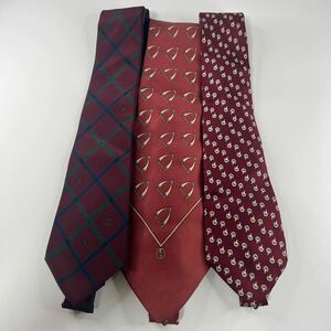 1 jpy ~ set sale GUCCI Gucci necktie 3 pcs set brand necktie summarize control 803