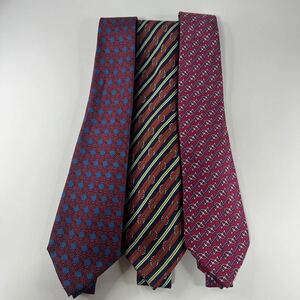 1 иен ~ продажа комплектом HERMES Hermes галстук 3 шт. комплект бренд галстук суммировать управление 818