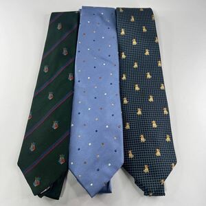 1 jpy ~ set sale Aquascutum Aquascutum necktie 3 pcs set brand necktie summarize control 841