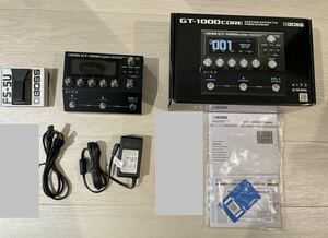 (ほぼ新品セット)GT-1000core + FS-5U+おまけ/ boss / Guitar Effects Processor / マルチエフェクター / Roland / AIRD 