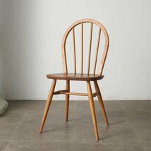 IZ70118F★ercol フープバックチェア 4本 スポーク アーコール ダイニングチェア 英国 ヴィンテージ 曲木 椅子 エルム 天然木 イギリス_画像1