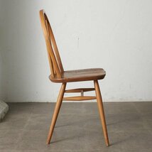 IZ70118F★ercol フープバックチェア 4本 スポーク アーコール ダイニングチェア 英国 ヴィンテージ 曲木 椅子 エルム 天然木 イギリス_画像4