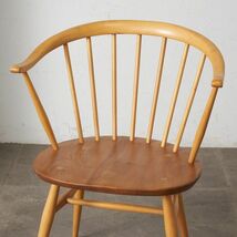 IZ78409F★レア ERCOL カウホーン スモーカーズ チェア 英国 アーコール ヴィンテージ ウィンザーチェア アームチェア ダイニングチェア_画像2