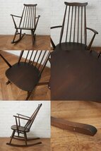 IZ79986N★ERCOL ゴールドスミス ロッキングチェア アーコール 英国 ヴィンテージ イス 安楽椅子 揺り椅子 木製 無垢 イギリス ナチュラル_画像5