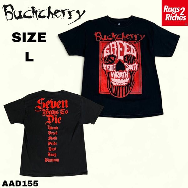 BUCKCHERRY - SEVEN WAYS TO DIE バックチェリー 両面プリント Tシャツ 