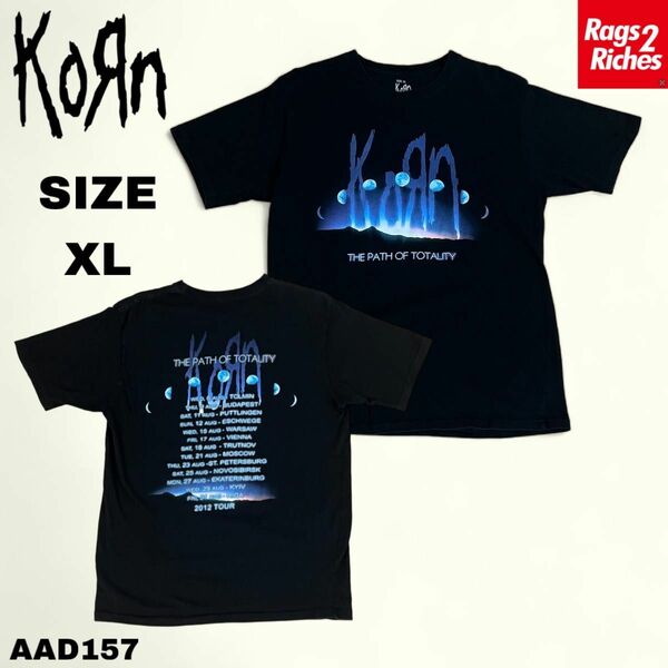 KORN THE PATH OF TOTALITY 2012 TOUR 両面プリント Tシャツ