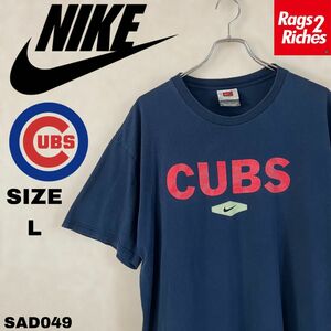 00’s NIKE TEAM ナイキ MLB CHICAGO CUBSチームロゴ プリントTシャツ