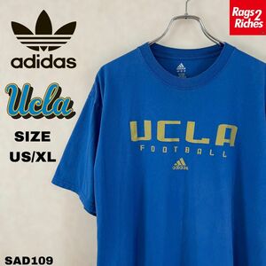 ADIDAS UCLA FOOTBALL アディダス カリフォルニア大学 ロサンゼルス校 Tシャツ