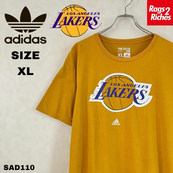 ADIDAS LOS ANGELES LAKERS アディダス ロサンゼルス レイカーズ 半袖 Tシャツ 古着