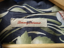 高級 シルク 100% トミー バハマ オープンカラー 開襟 総 柄 アロハ シャツ L / TOMMY BAHAMA ハワイアン / 26 ビッグ サイズ シルエット_画像4