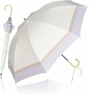 KIZAWA 日傘 uvカット 100 遮光 長傘 完全遮光 日傘兼用雨傘 レディース 5級撥水 軽量 かわいい 晴雨兼用 遮熱 