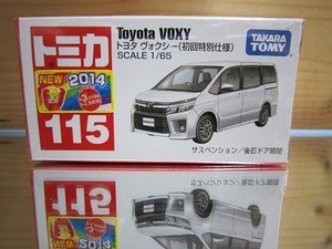 436 絶版・希少 初回特別仕様 トミカ No 115 トヨタ ボクシー 2014 ＮＥＷシール付