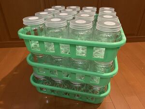  used clear bottle empty bottle breeding case . thread bin bottle container 3 piece attaching bottle 800PP 48 piece 