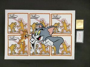 世界限定100枚 DEATH NYC C02 アートポスター トムとジェリー ネコ ネズミ Keith Haring キースへリング UFO 犬 ポップアート