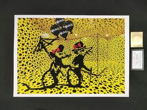 世界限定100枚 DEATH NYC C09 アートポスター 草間彌生 インフィニティドットルーム かぼちゃ Banksy バンクシー 傘とネズミ POP