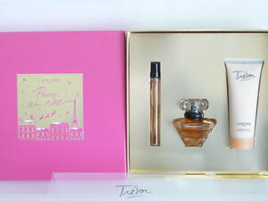 62867◆未使用保管品 コスメセット LANCOME/ランコム Tresor/トレゾア 香水 オーデパルファム 30ml , 10ml , ボディローション 75ml◆