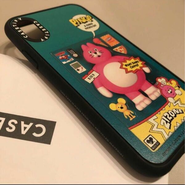 CASETiFY ケースティファイ　iPhoneケース　Zizone ジーゾーン　PINGO ピンゴ　ピンク　ネコ