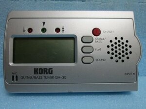 ◎ GUITAR/BASS TUNER (GA-30)　KORG(コルグ)付属品無し　発送現物画像　①　音階チューニング機