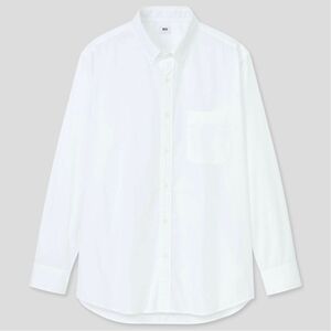 UNIQLO エクストラファインコットンブロードシャツ(長袖) MEN M