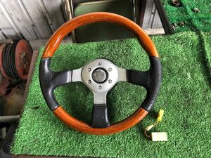  Vamos HM1 Hobio HJ1 Acty HH5 other steering wheel steering wheel wood, leather MOMO Momo Boss,SRS connector attaching 35