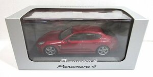 ■【ディーラー特注】ポルシェ 1/43 パナメーラ４ レッド PORSCHE PANAMERA ミニカー 別注