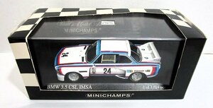 ■MINICHAMPS 1/43 BMW 3.5 CSL IMSA Riverside 6Hours 1975 #24 Posey/Redman ミニチャンプス ミニカー