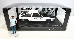 ■ignition model 1/18 頭文字D トヨタ スプリンター トレノ 3ドア GT Apex (AE86) & 藤原拓海 フィギュア セット イグニッションモデル