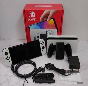 ■【中古】任天堂◆ニンテンドースイッチ 有機ELモデル 本体◆Nintendo Switch Joy-Con(L)/(R) ホワイト◆ -36-