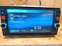 作動確認済！日産純正　MC313D-W　SDナビ　地図2015年　地デジフルセグ対応　Bluetooth CD DVD再生OK新品フィルムアンテナ＆両面テープ付！_画像6