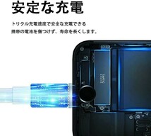 iphone 充電ケーブル 急速 Lightningケーブル 1M 2本セット_画像3