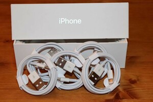 １m５本 ライトニングケーブル 充電器 iPhone 高性能 A